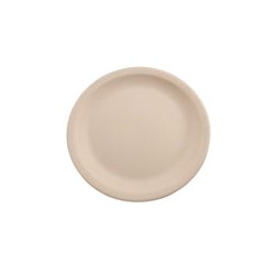 Plato Ensaladero Redondo Resistente 22.5 cm de Melamina tipo Plástico Beige Tavola