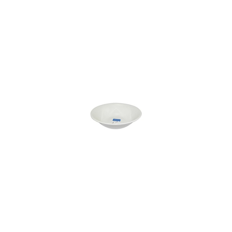 Plato Hondo Sopero Clásico Elegante 350 ml 18 cm de Loza Blanco Nevada Corona