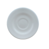 Plato Redondo para Taza Moka 11.5cm de Loza Resistente Blanco Nevada Corona