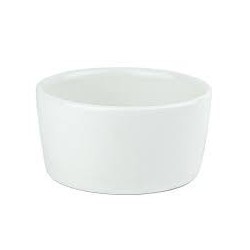 Salsera Chica Elegante de 220 ml de Loza Resistente Blanca Nevada Corona