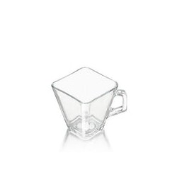 Taza Cafetera Clásica Elegante de 300 ml de Vidrio Resistente Cuadrada Libbey