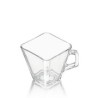 Taza Cafetera Clásica Elegante de 300 ml de Vidrio Resistente Cuadrada Libbey