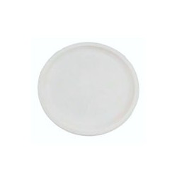 Plato Ensaladero Redondo de 22.5 cm de Melamina tipo Plástico Blanco Tavola