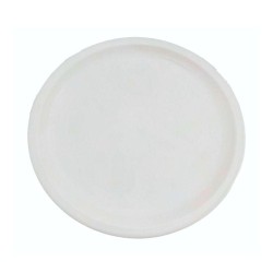 Plato Ensaladero Redondo de 22.5 cm de Melamina tipo Plástico Blanco Tavola