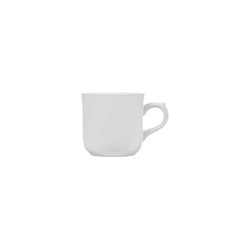 Taza de Loza Elegante Clásica Resistente de 240 ml Blanca Madrileña Santa Anita