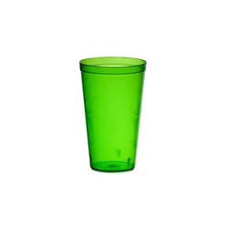 Vaso de Plástico Tipo Cristal Divertido Fiesta 400 ml Colores Playero Ferplast 0093