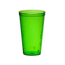 Vaso de Plástico Tipo Cristal Divertido Fiesta 400 ml Colores Playero Ferplast 0093