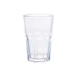 Vaso de 415 ml para Agua Jugo de Vidrio Resistente Barcelona Vidriería Santos