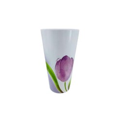 Vaso de 460 ml de Melamina Resistente tipo Plástico Tulipán Tab and Kit