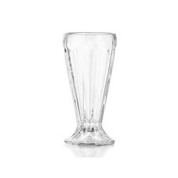 Copa de Vidrio para Malteadas y Nieves Clásica Elegante 379 ml 18 cm Lunita