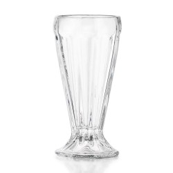 Copa de Vidrio para Malteadas y Nieves Clásica Elegante 379 ml 18 cm Lunita