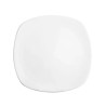 Plato Cuadrado Arrocero Pastelero Elegante 19 cm de Loza Antartic Santa Anita