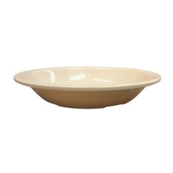 Plato Hondo Sopero 350 ml 19 cm 7.4'' de Melamina tipo Plástico Beige Tavola