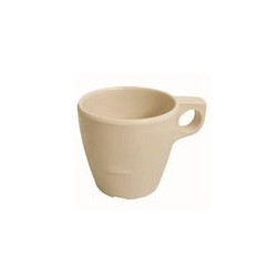 Taza Cafetera Beige Clásica de 200 ml de Melamina Tipo Plástico Tavola