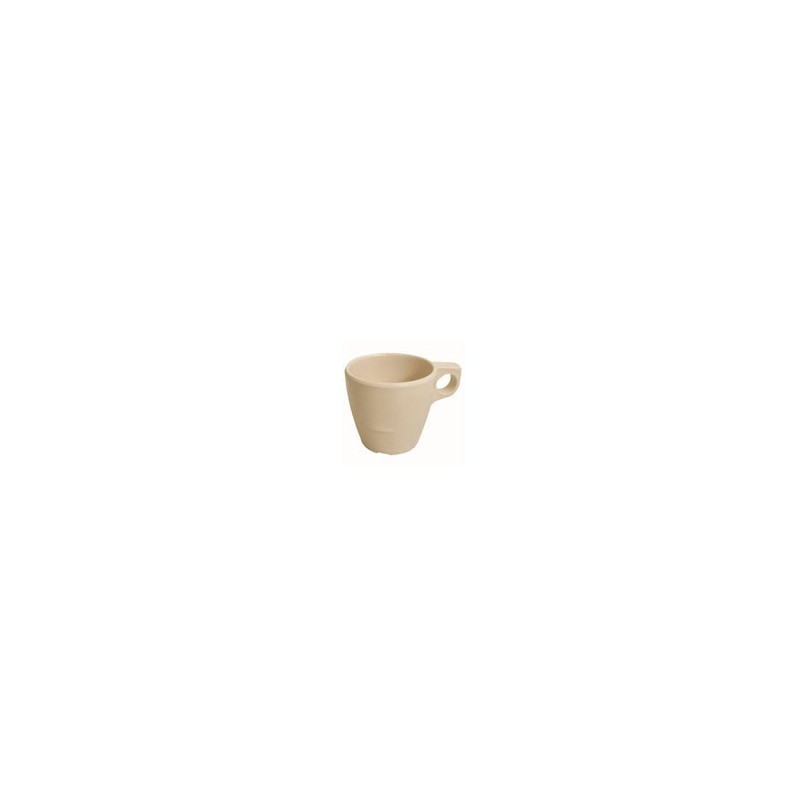 Taza Cafetera Beige Clásica de 200 ml de Melamina Tipo Plástico Tavola