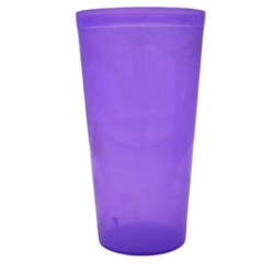 Vaso de Plástico Tipo Cristal Divertido Fiesta 480 ml Colores Flores Granolado Ferplast 0095