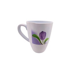 Taza Alta Tarro de Melamina Resistente tipo Plástico Tulipán Tab and Kit