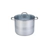Olla Alta Grande de Acero Inoxidable con Tapa de 31 Litros 40 x 26 cm Tab and Kit