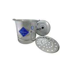 Vaporera Olla Recta de Aluminio con Triple Fuerte de 30 litros de 34 cm Timesa