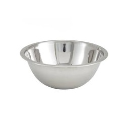 Tazón Bowl Mediano de 4.7 Litros de Acero Inoxidable Plateado Buffetware