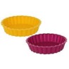 Juego de 2 Mini Moldes Redondos de Silicón para Tarta Pay 10.5 cm Metaltex