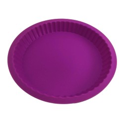 Molde Redondo de Silicón para Tarta Pay Repostería 27 cm Morado Alegría