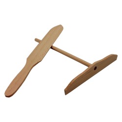 Juego de Espatula y Esparcidor de Masa de Madera para Crepera 38 cm Metaltex