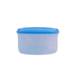 Recipiente Cuadrado 4.0 Litros 13 cm de Plástico con Tapa Azul Ferplast