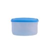 Recipiente Cuadrado 4.0 Litros 13 cm de Plástico con Tapa Azul Ferplast