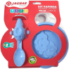 Juego Infantil Recipiente con Tapa y Cuchara de Plástico 2 piezas Azul Jaguar