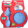 Juego Infantil Recipiente con Tapa y Cuchara de Plástico 2 piezas Azul Jaguar