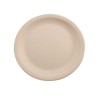 Plato Trinche Redondo 25 cm de Melamina Resistente tipo Plástico Beige Tavola